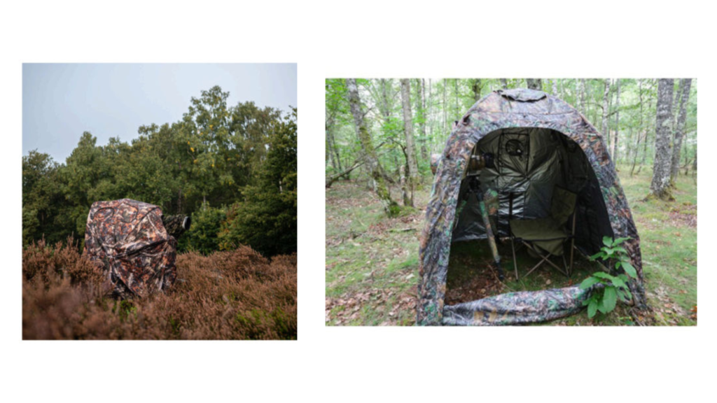 Tente d'affut camouflage