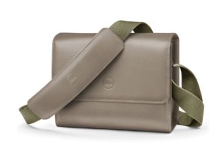 Leica Sac d'épaule cuir taupe