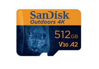 SanDisk Carte MicroSDXC UHS-I 4K " Outdoors " + adaptateur 512 Go