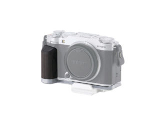 Tilta plaque de base avec poignée bois pour Fujifilm X-M5 - Silver