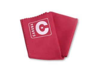 Caruba Chiffon pour lentilles en microfibre 30x30 rouge