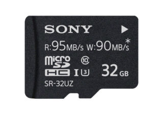 SONY SR32UZ carte micro SD 32Go UHS I 95 MB/s Class 10 + adaptateur SD