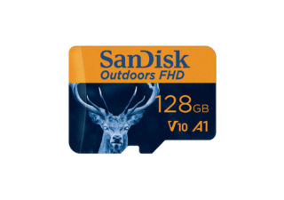 SanDisk Carte MicroSDHC UHS-I FHD " Outdoors " + adaptateur 128 Go