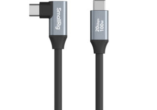 Smallrig 4790 Câble de données USB-C (droit) vers USB-C (coudé) (35 cm)
