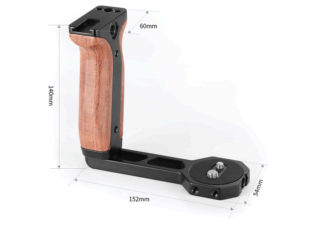 SmallRig 2222 Poignée latérale en bois pour DJI Ronin-S / Zhiyun Crane series