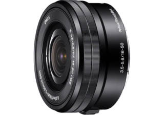 SONY E PZ 16-50 mm f/3.5-5.6 OSS rétractable monture Sony E objectif photo hybride noir